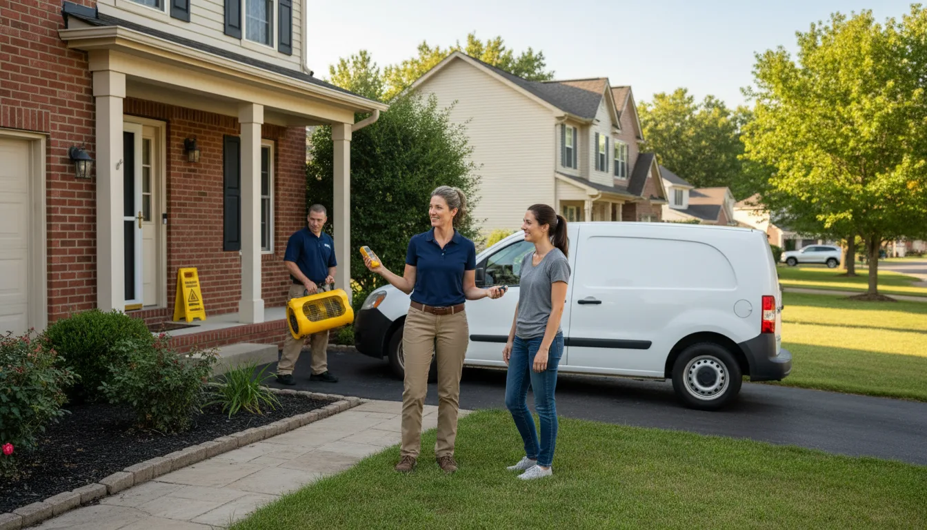 Residential water damage restoration in Mount Olive, MS